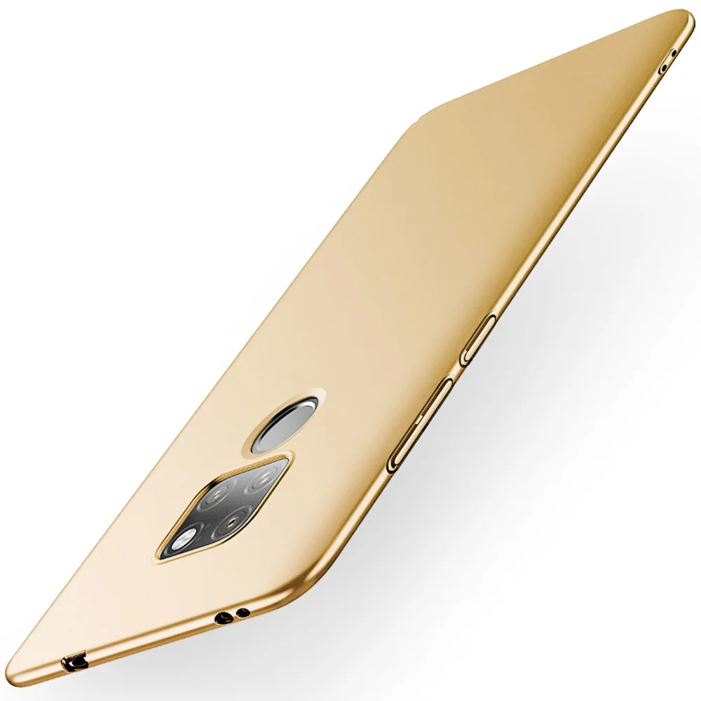 Чехол для телефона huawei mate 30 Pro 20 Lite чехол тонкий матовый ПК Жесткий Чехол для huawei mate 30 Pro чехол mate 20 Lite 20X5G чехол s - Цвет: Gold