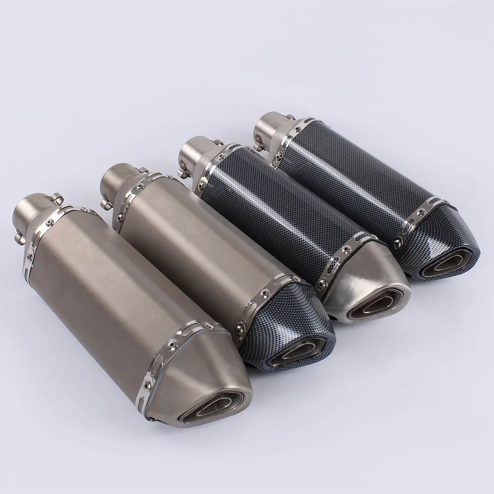 51 мм Универсальный мотоцикл Akrapovic выхлопная Модифицированная глушитель труба скутер велосипед ямы грязи Мотокросс для Yamaha R1 ER6N CBR250R