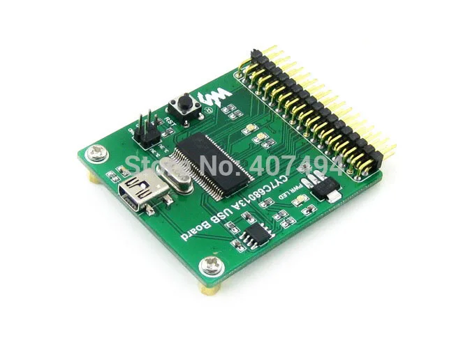 5 шт./лот CY7C68013A плата EZ-USB FX2LP USB модуль со встроенным 8051 и 24LC64 (EEPROM) бортовой