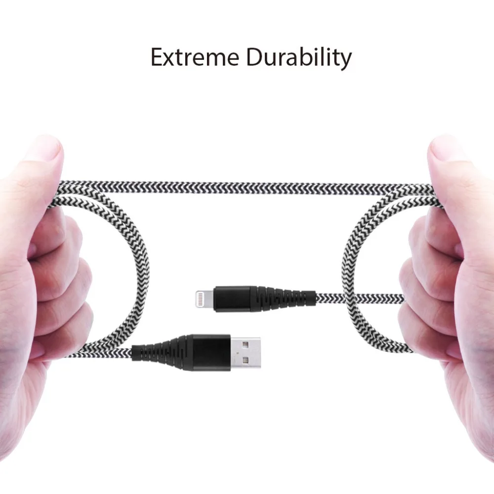 Плетеный кабель Lighting to USB MF I-для кабеля Apple Kable |