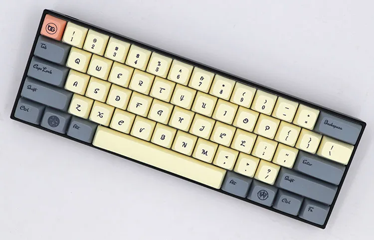 BGKC XDA Western world Тепловая сублимационная печать на красителе, PBT keycap для проводной USB механической клавиатуры Cherry MX switch keycaps