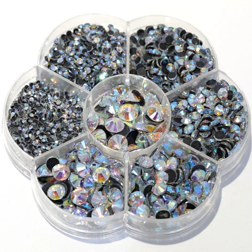Crystal AB 3000 шт./лот, разные размеры, кристалл AB DMC, горячая фиксация, камни, стеклянные стразы DMC, горячая фиксация, стразы, железо на камнях для свадебного платья B2022 - Цвет: Crystal AB