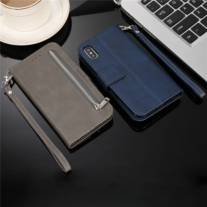 Кожаный флип кошелек на молнии для iPhone 12 Mini 11 Pro Max SE 2020 чехол X XS MAX XR 6 6s 7 8 Plus
