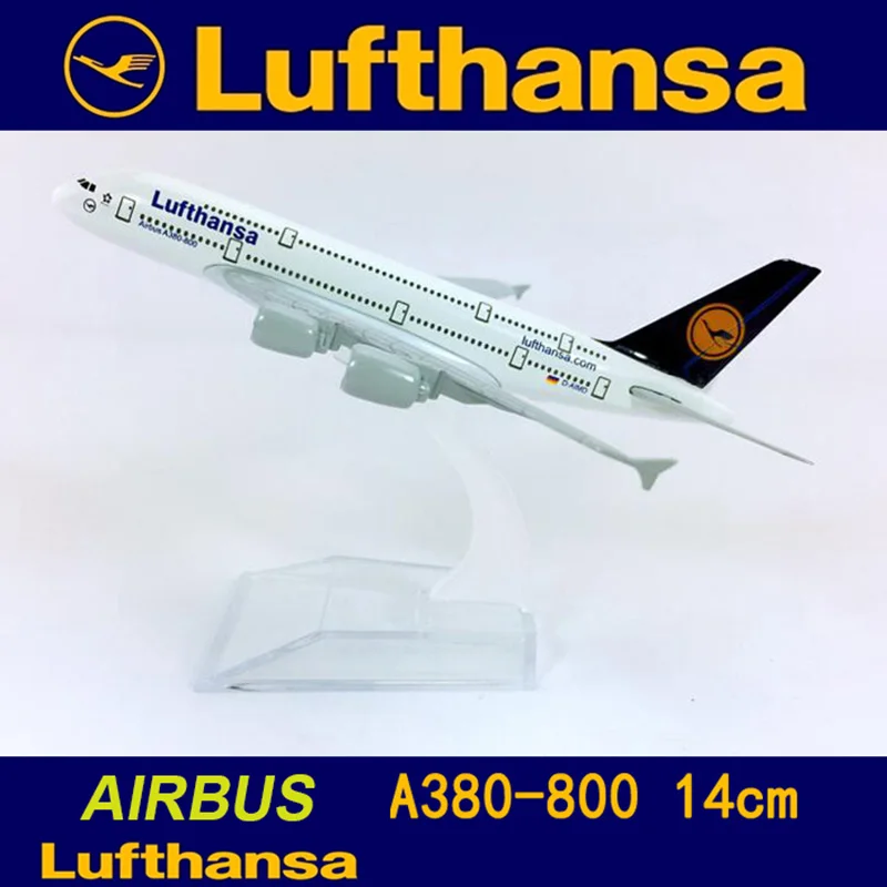Коллекционная модель самолета Lufthansa 14 см 1:400 | Игрушки и хобби