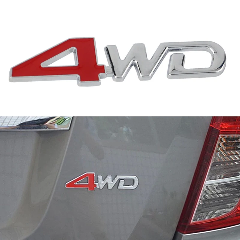 Overe 1 шт. автомобильный 3D металлический стикер 4WD 4X4 для Ford Focus 2 3 Fiesta Mondeo MK4 Ranger Toyota