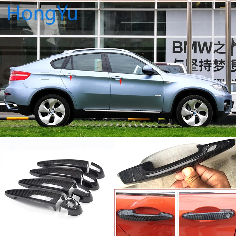 Накладка на дверную ручку из углеродного волокна для BMW x6 E71 E72 2008 - 2013 | Автомобили