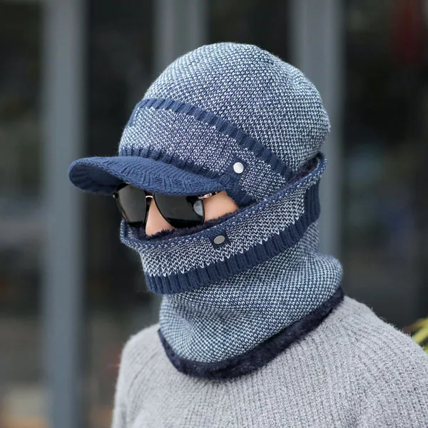 blue Ymsaid, Skullies Beanies,, мужской шарф, вязаная шапка, шапка, мужская, плюс, Gorras, капот, теплая шерсть, толстые зимние головные уборы для мужчин и женщин, шапочка - Цвет: blue