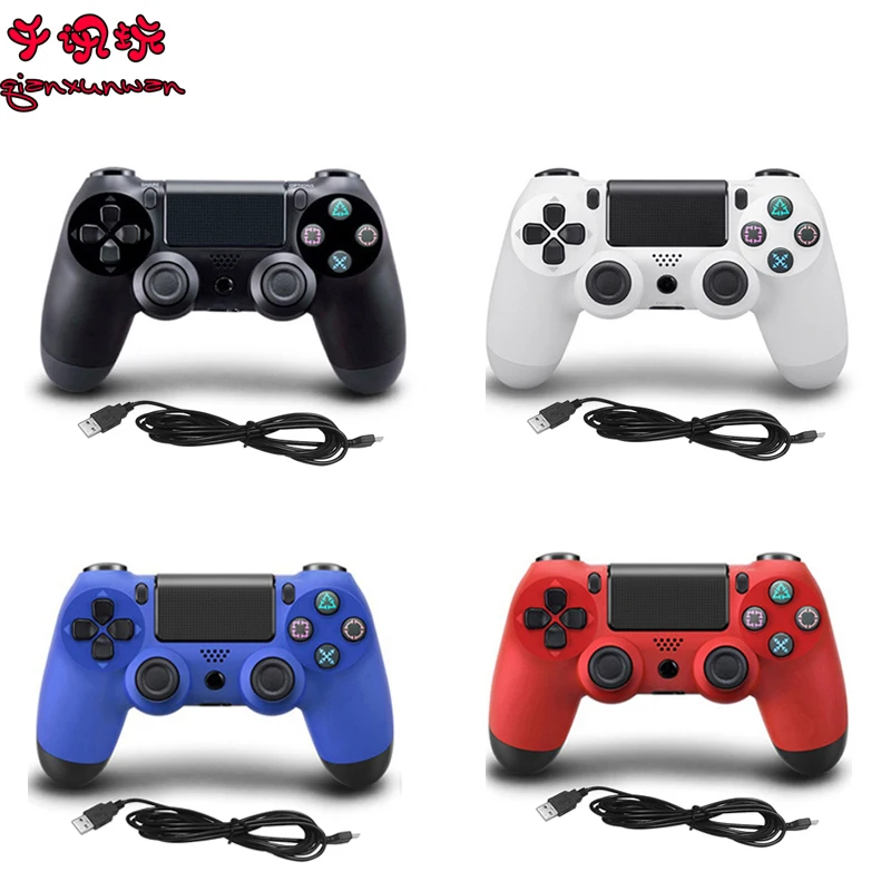 USB проводные Джойстики для Playstation 4 PS4 Dualshock Вибрационный джойстик контроллер
