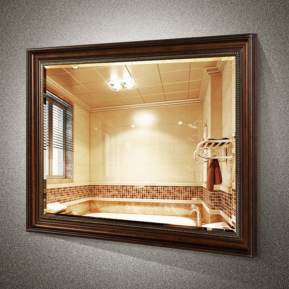 European retro bathroom mirror toilet wall hanging makeup rectangular bedroom living room wx8241641 | Обустройство дома