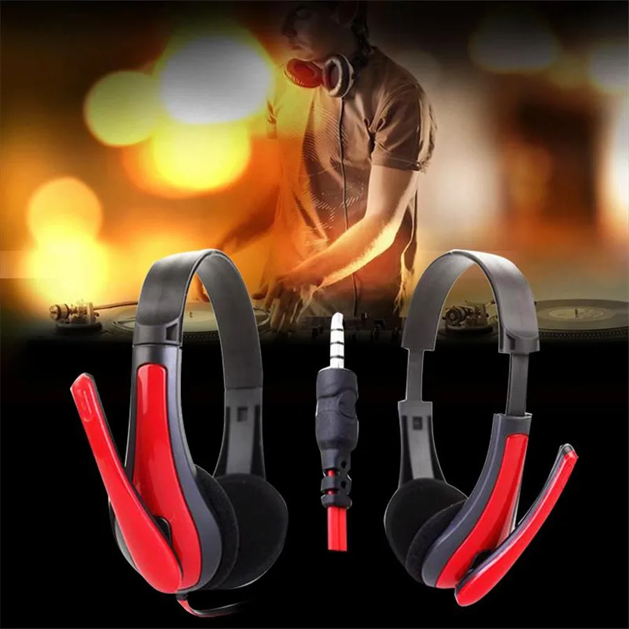 Amzdeal 3 5 мм проводные стерео бас наушники гарнитура оголовье с микрофоном|headphones