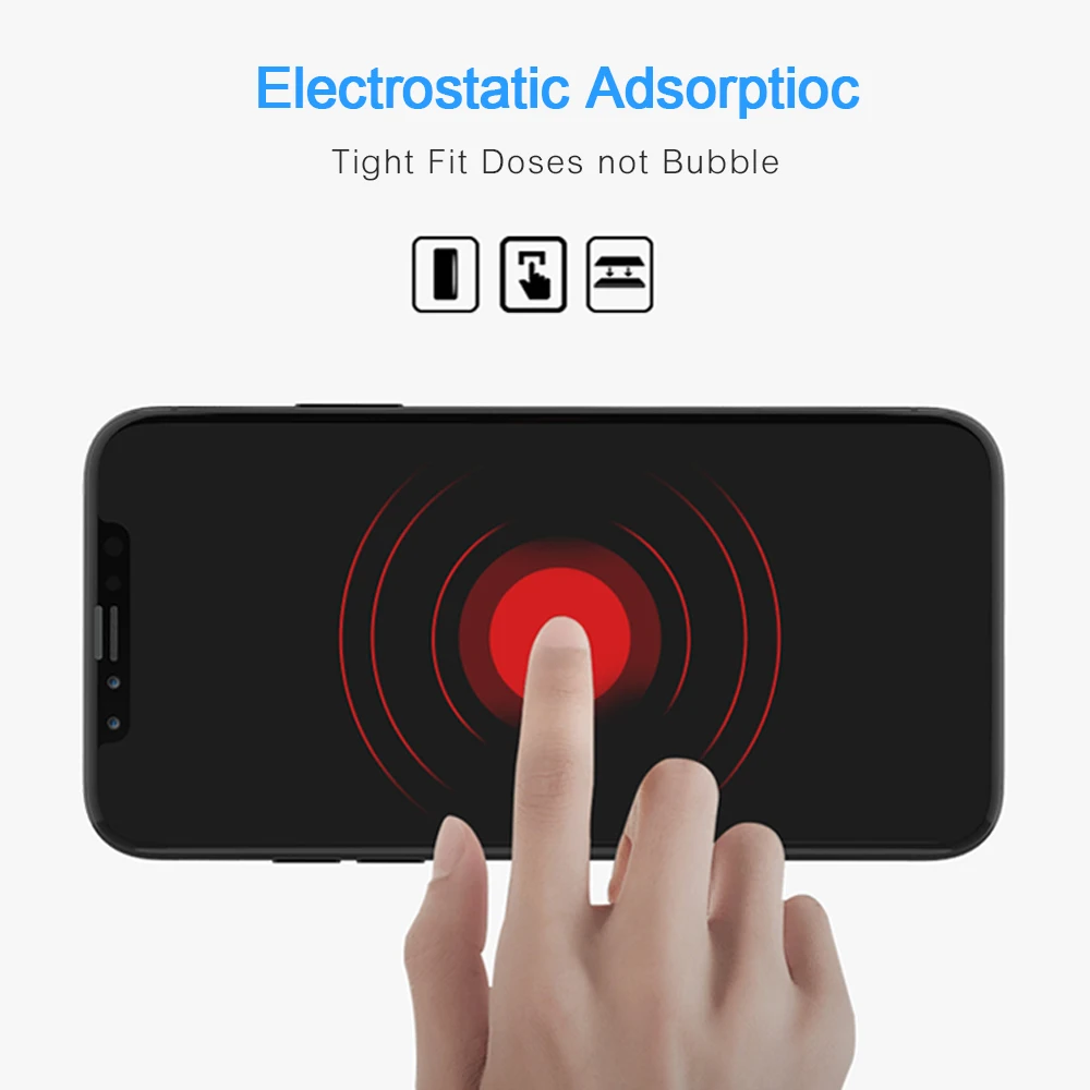SMORSS 2 шт. Защитная пленка для iphone X 3D поверхность обновленная версия Полный экран