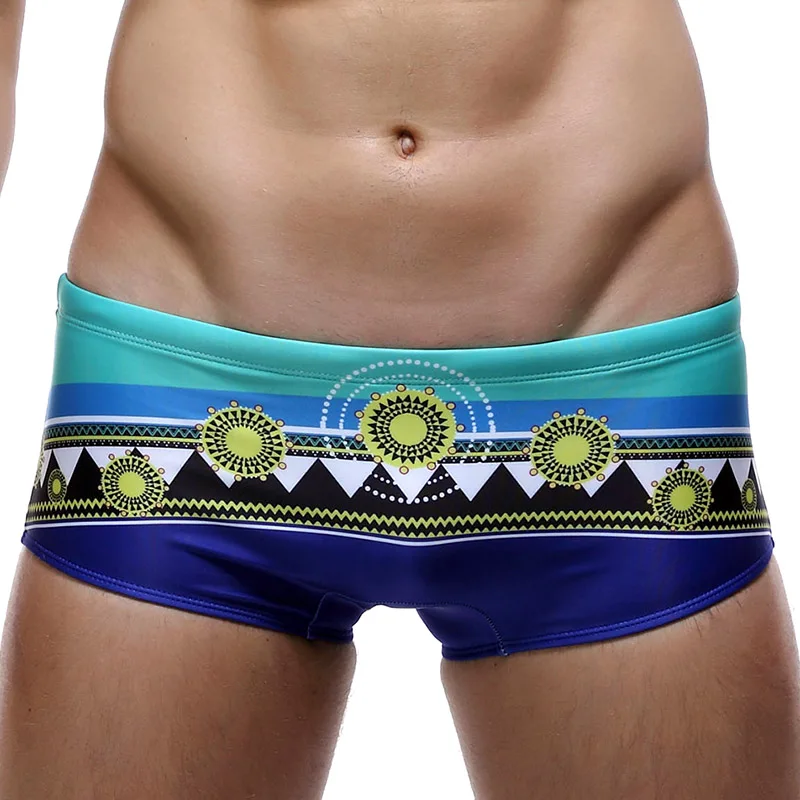 Сексуальный мужской купальник с принтом мужские плавки купальные шорты