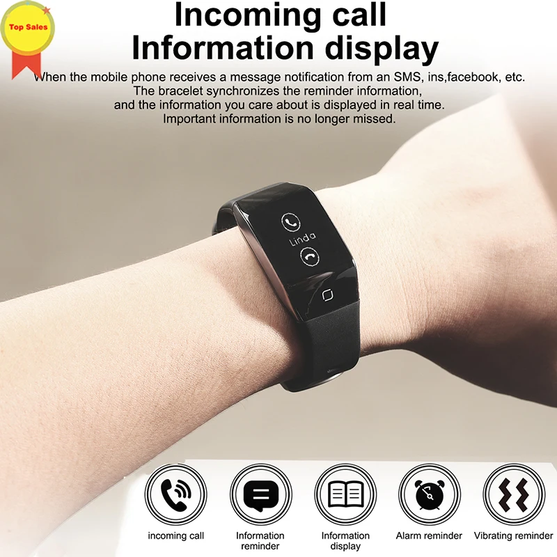 

Smart bracelet accurate GPS tracker dynamic heart rate monitor professional waterproof display information reminder smart watch