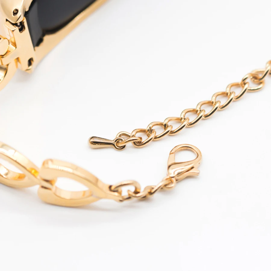 

For Mi Band 3 Bracelet Metal Steel Wrist Band Strap Heart-shaped chain strap Bracelet Wristbands for Xiaomi Mi Band 3