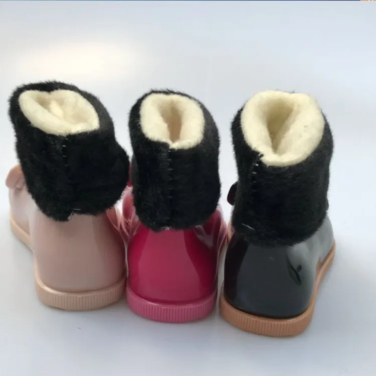 Мини-сандалии Melissa; Детские Зимние прозрачные резиновые сапоги с милым котом; нескользящие водонепроницаемые резиновые сапоги для девочек; прозрачная обувь; сапоги принцессы