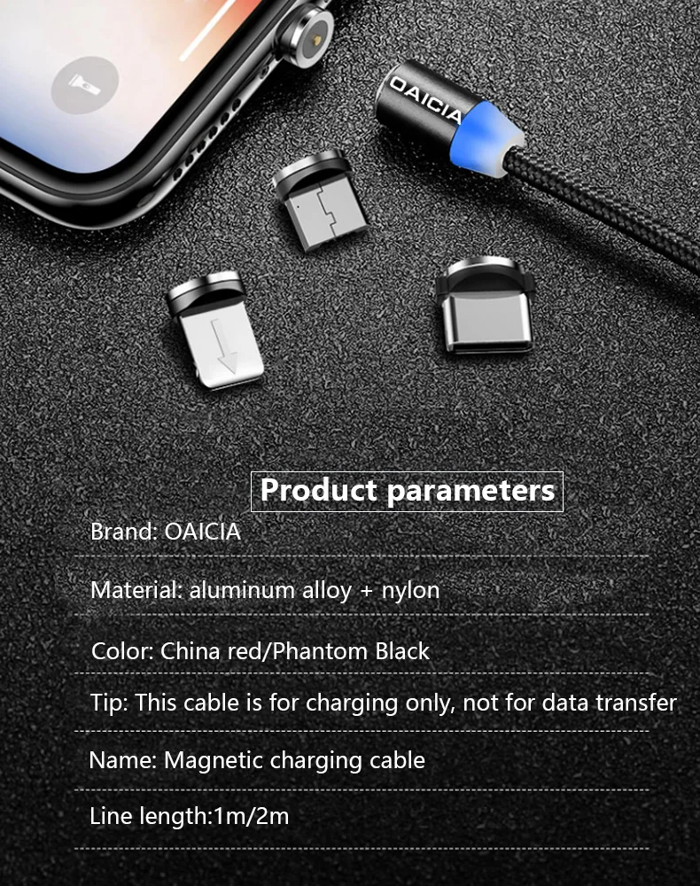Магнитный кабель Micro USB для iPhone samsung oneplus 6t type-c, быстрая зарядка, магнитное зарядное устройство, usb type C, кабели для мобильных телефонов