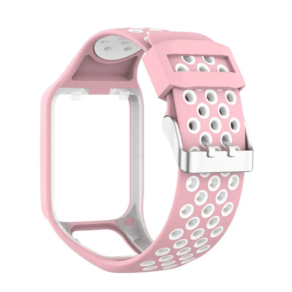 Сменный силиконовый ремешок FIFATA двухцветный для смарт-часов Tomtom Runner 3/Golfer