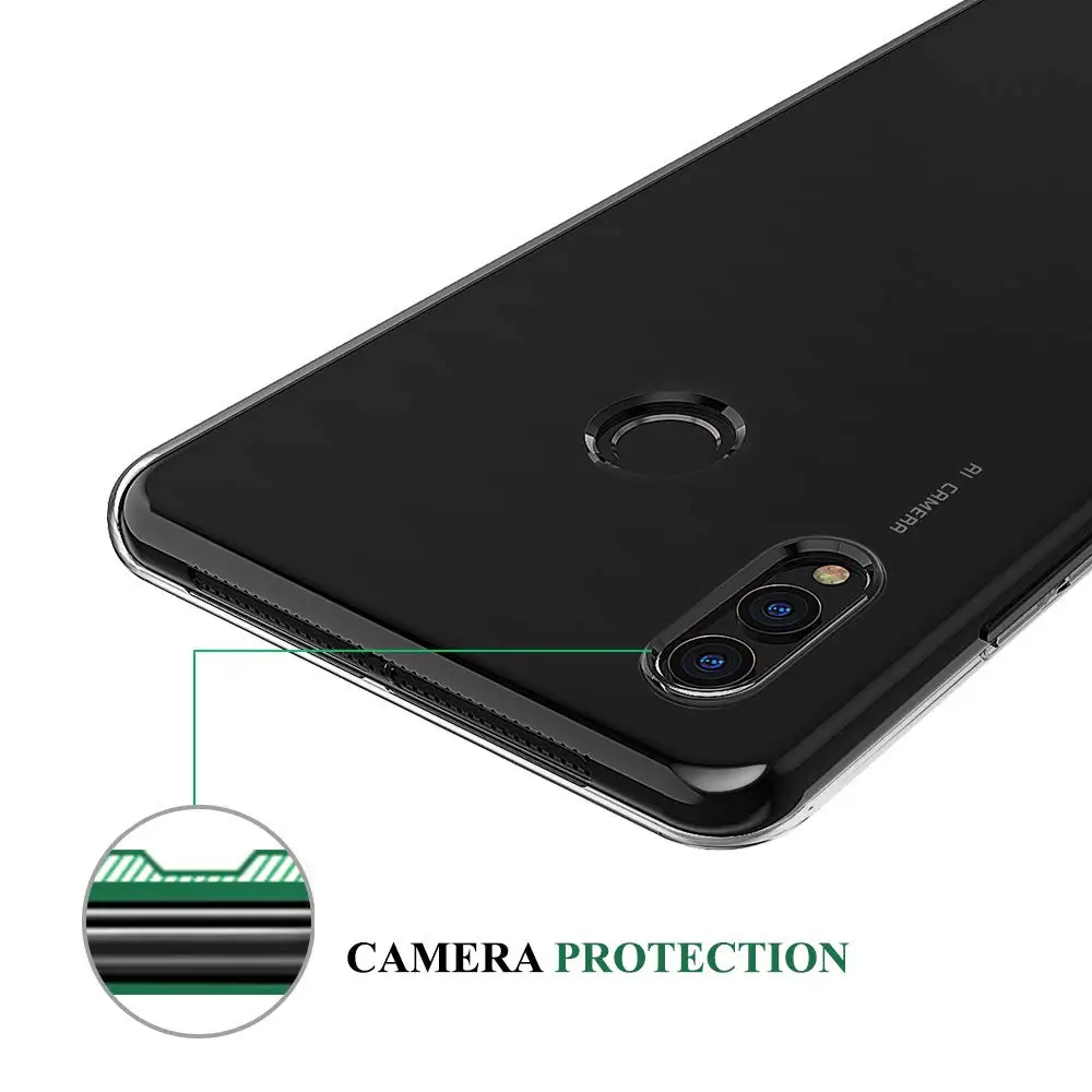 Ультратонкий прозрачный силиконовый мягкий защитный чехол из ТПУ для Huawei Honor Note 8