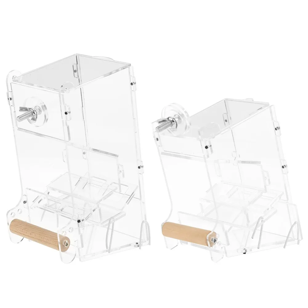 1 шт. акриловые домашние попугаи семена для птиц Автоматическая пищевая кормушка