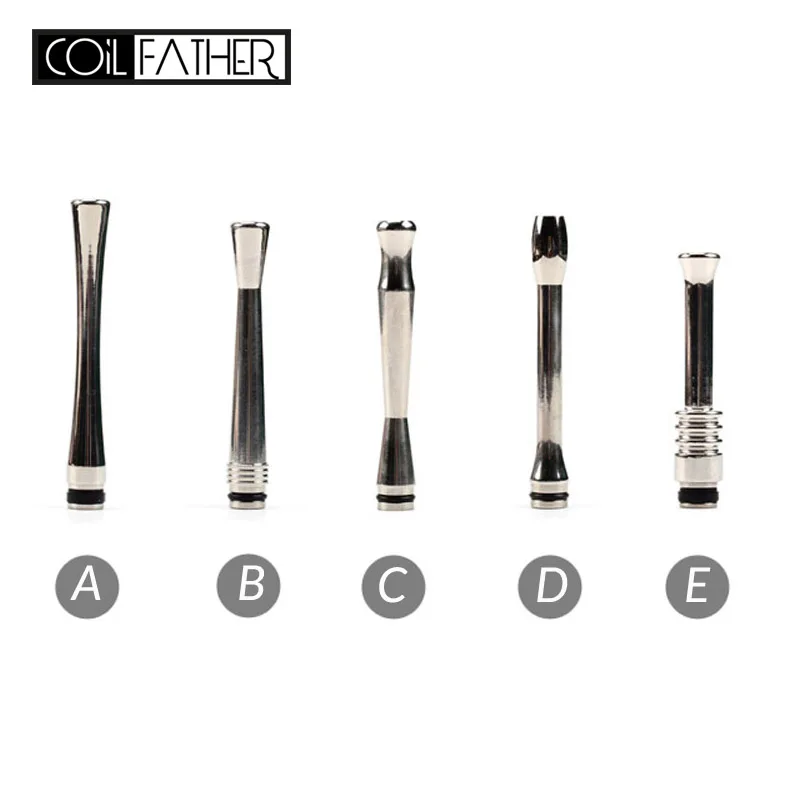 Coil Father 510 MTL длинный дрип тип электронная сигарета нержавеющая сталь мундштук для