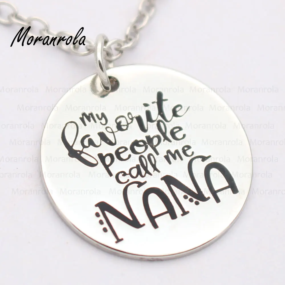 Новое поступление медное ожерелье Mimi nana yaya и mamaw с надписью Мои любимые люди