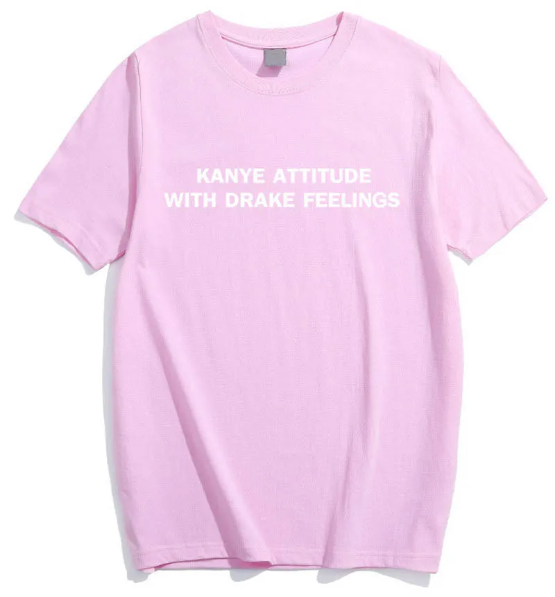 2018 Летняя женская футболка с надписью Drake Feelings хлопковая забавная для девушек топ