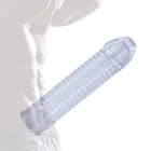 Силиконовые презервативы для увеличения пениса, насадки для удлинения пениса для взрослых, интимные товары, многоразовые презервативы, кольца на пенис, секс-игрушка для мужчин