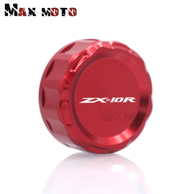 For KAWASAKI NINJA ZX-10R ZX10R ZX 10R 2009 2010 2011 2012 2013 2014 Motorcycle Accessories CNC Rear Brake Reservoir Cover Caps |