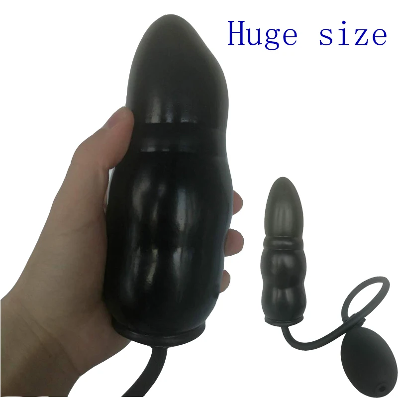 Анальная пробка HOWOSEX надувная с насосом Анальный расширитель массажер мягкий