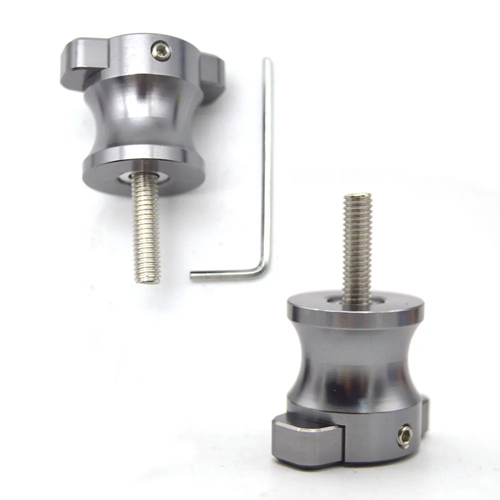 Titanium Аксессуары для мотоциклов CNC алюминиевые катушки маятника слайдер стенд винты 8 мм для Honda CB1000R CB 1000R 2008 - Color: Titanium