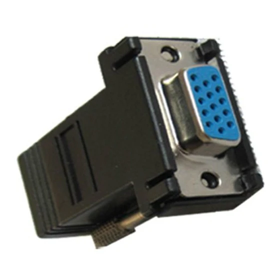 Универсальный удлинитель VGA мама к LAN CAT5 CAT6 RJ45 сетевой кабель адаптер Комплект
