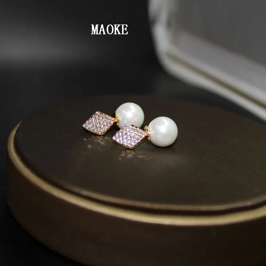

Promotions Korean Zircon Bead Earrings Fashion Earrings Cute Geometric Earrings Fashion Jewelry for Women's Gifts
