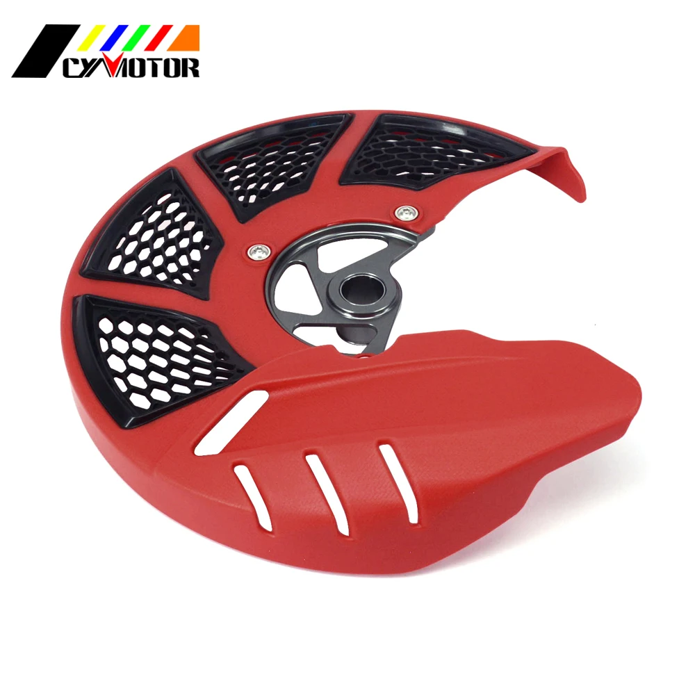 Красная Защитная крышка диск переднего тормоза мотоцикла Rotor для HONDA CR125R CR250R 04 07