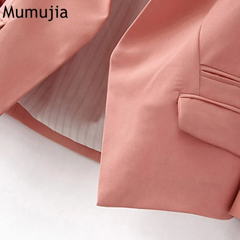 2018 женские Складные рукава легкий офисный Блейзер карамельного цвета