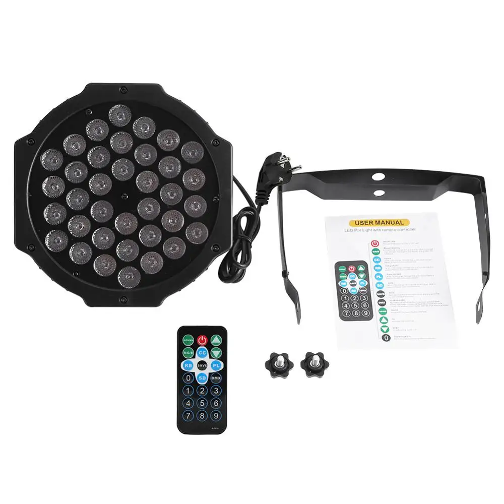 72 Вт 36LED пульт дистанционного управления RGB сценический свет DJ Вечеринка Диско