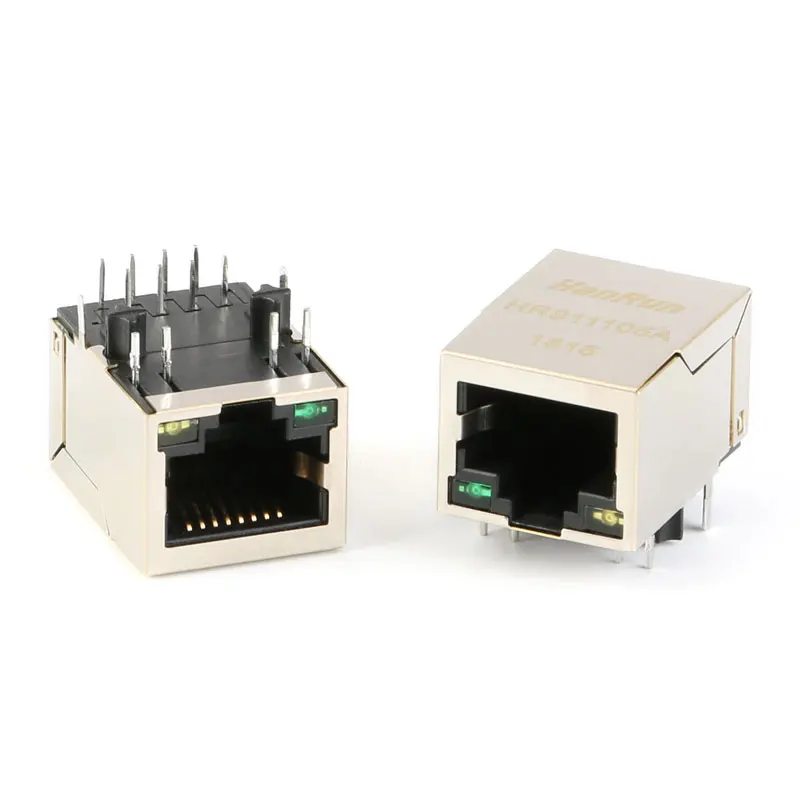 5 шт./лот HR911105A RJ45 разъем PCB монтажный сетевой адаптер для передачи данных с