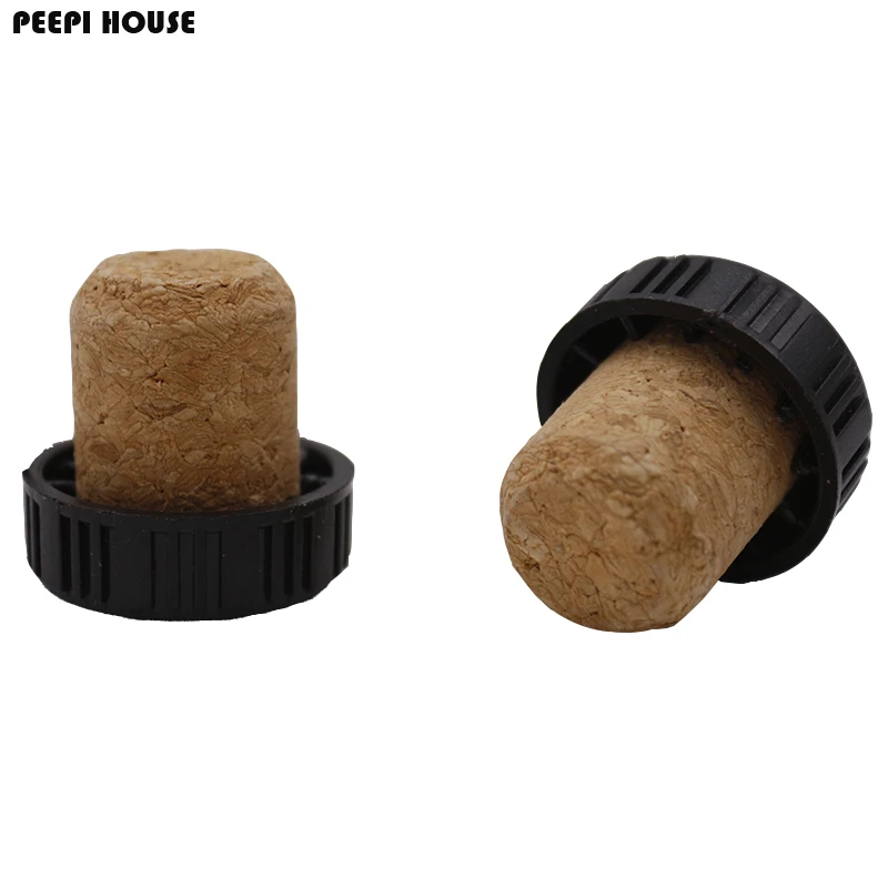 Т-образная пробка для бутылок синтетическая с пластиковыми топами крышкой-мешок