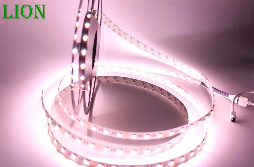 4 в 1 RGBW Светодиодная лента 5050 DC24V гибкий светодиодный светильник RGB+ белый/RGB+ теплый белый 4 цвета в 1 светодиодный чип 60 светодиодный/м 5 м/лот