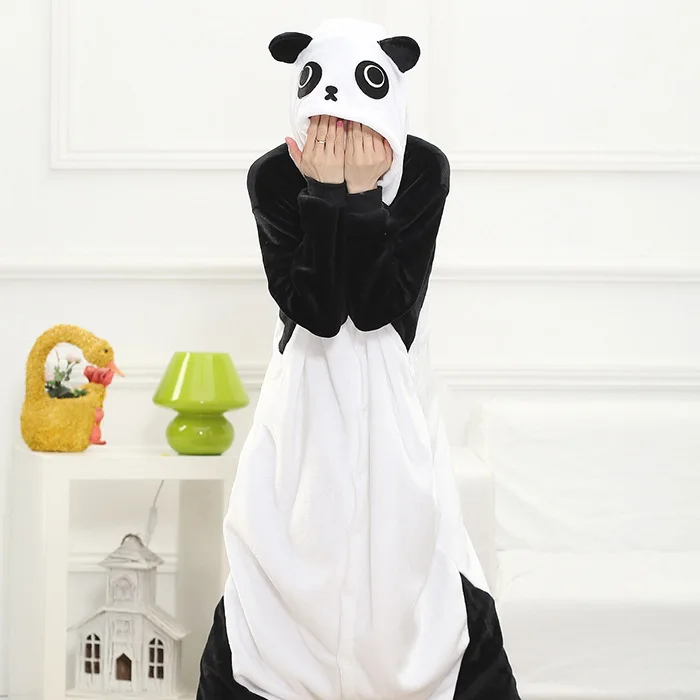 

Cartoon conjoined Panda Pajamas Unisex Animal Onesies Sleepwear Jumpsuit Pyjamas Kigurumi Animal pajamas Men women Hooded