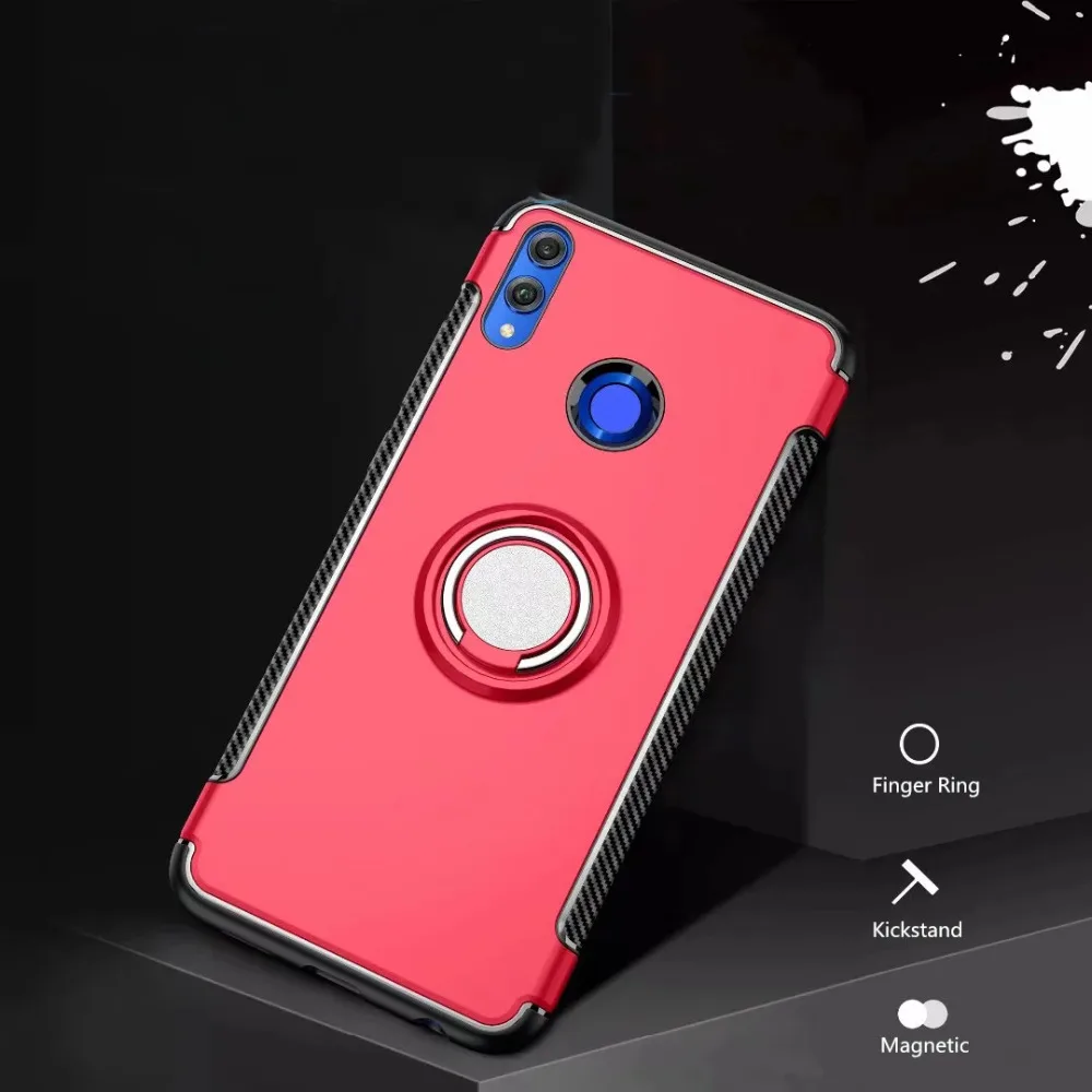 Магнитный автомобильный держатель 3 в 1 для Honor 8X чехлы телефонов Huawei On Max