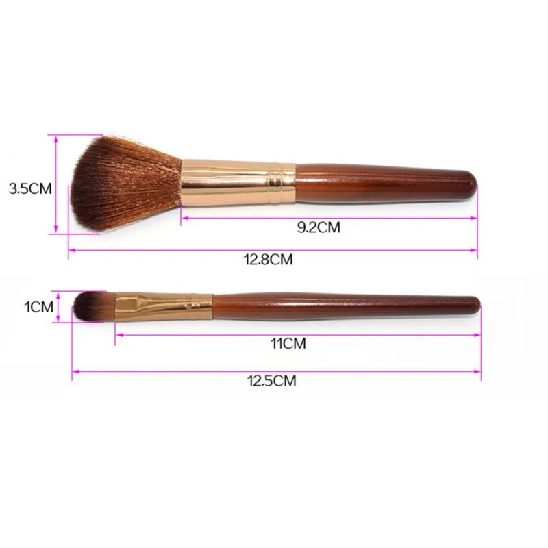 New Women Professional 4 pcs Makeup Brush Set tools Comestic Toiletry Kit Wool Brand Make Up Brush Set for Beauty H9