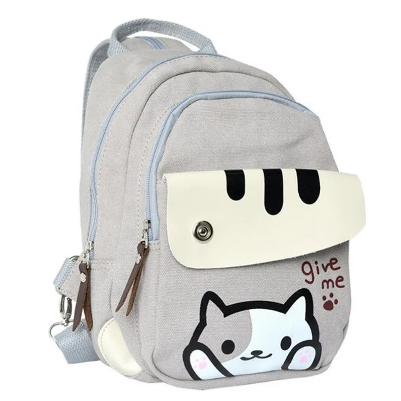Неко Atsume кот школы Рюкзаки для Обувь девочек дворе аниме многофункциональный