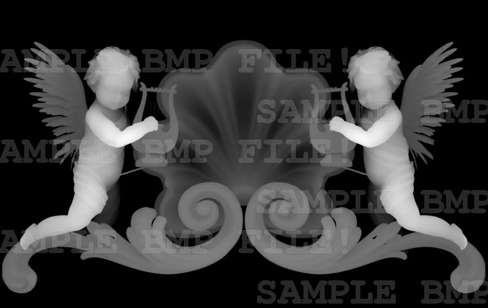 Ангелы 3d модель для чпу в BMP формат файла Изображения STL_3718_bmp|3d model for cnc|for cncmodel |