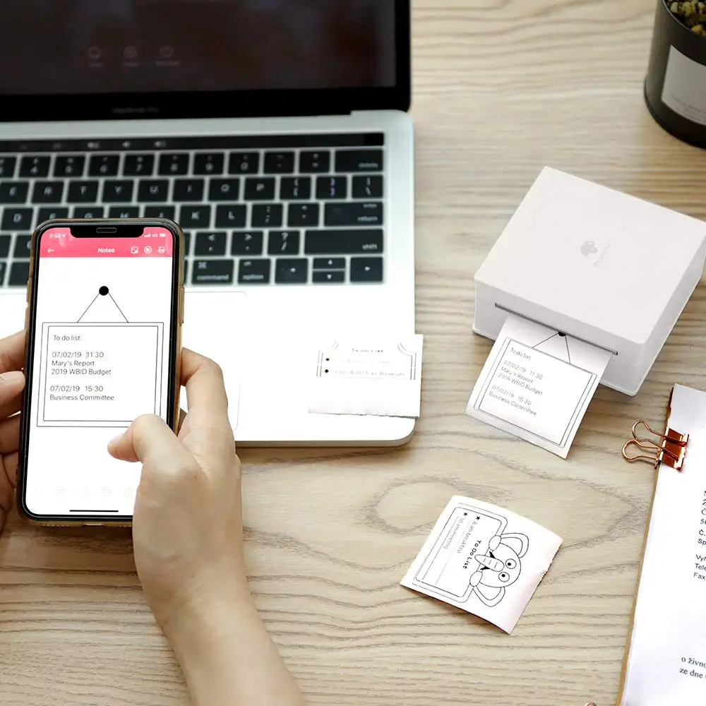 Phomemo Мини Bluetooth беспроводной бумажный Карманный принтер портативный мгновенный