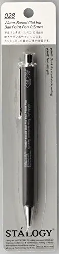 BLACK 05MM Японская шариковая ручка STALOGY, нескользящая ручка, 0,7, низкая вязкость, масляная шариковая ручка, 1 шт - Цвет: BLACK 05MM