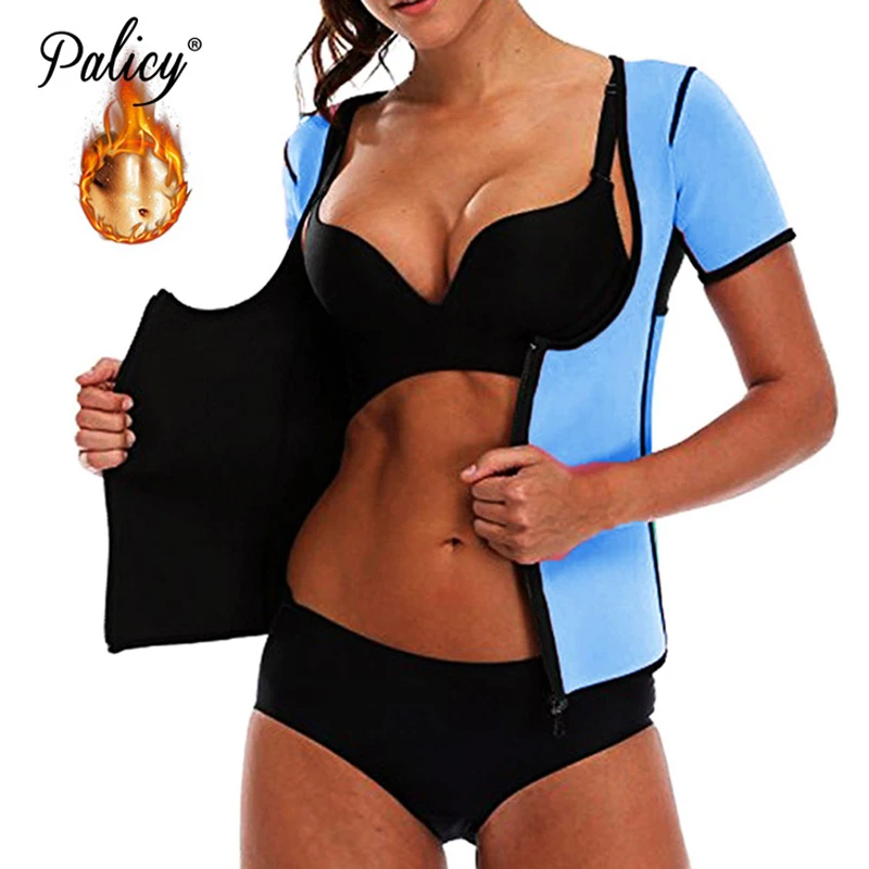 Palicy Hot Neoprene Body Shaper Slimming Waist Trainer Cincher Vest Women Shapewear Slimming Sweat Sauna Waist Trainer Tops