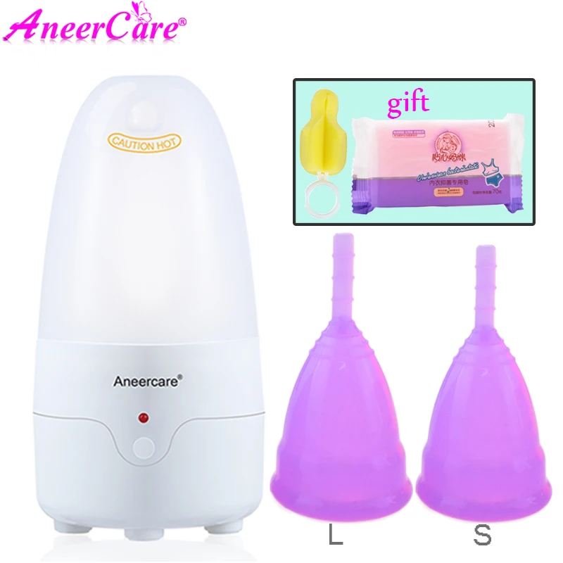AneerCare вагинальная чаша, менструальная чашка, специальный стерилизатор, многоразовые силиконовые медицинские вагинальные стаканы для стерилизации