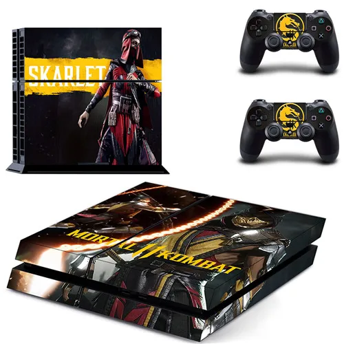 Игра Mortal Kombat 11 PS4 Кожа Наклейка для sony playstation 4 консоль и 2 контроллера кожи PS4 Наклейка виниловая - Цвет: GYTM2537