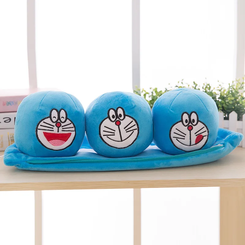 icottbaby 25𧌌m 4 Style Little Peas Stuffed Plush Toys Doraemon Minions SpongeBob Totoro 3 In A Pod Pea Soft Decorations | Игрушки и