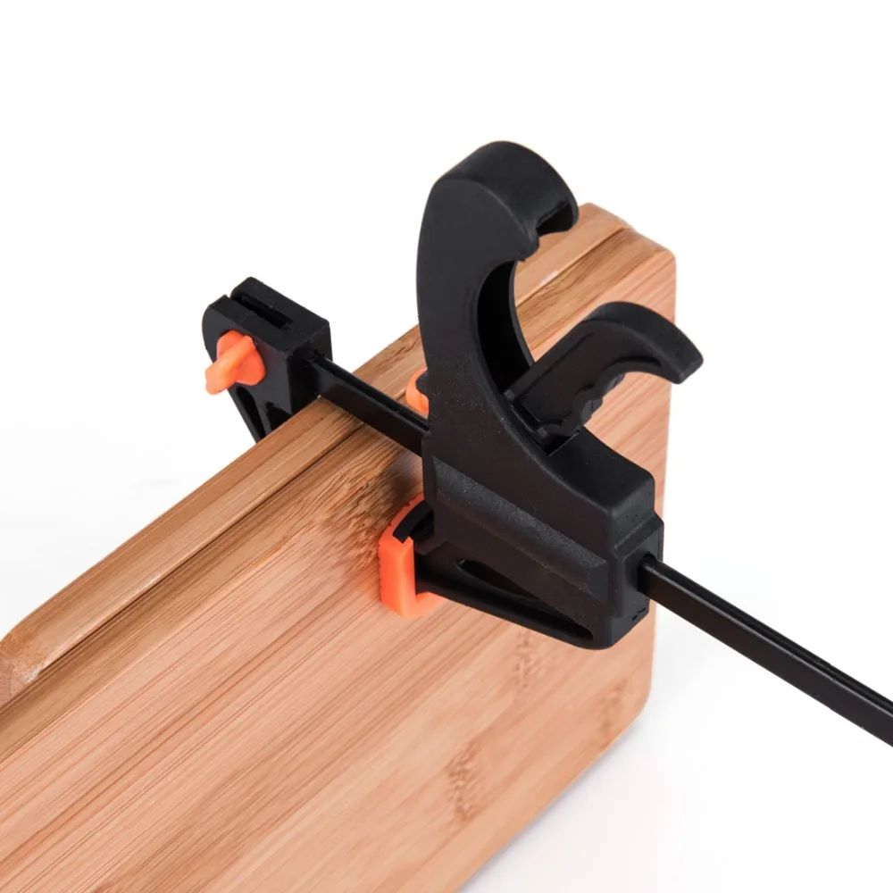 ANHO 4 Inch Quick Ratchet Release Speed Squeeze F-type Wood Working Work Clamp Clip Kit Spreader Gadget Hand Tool DIY | Обустройство